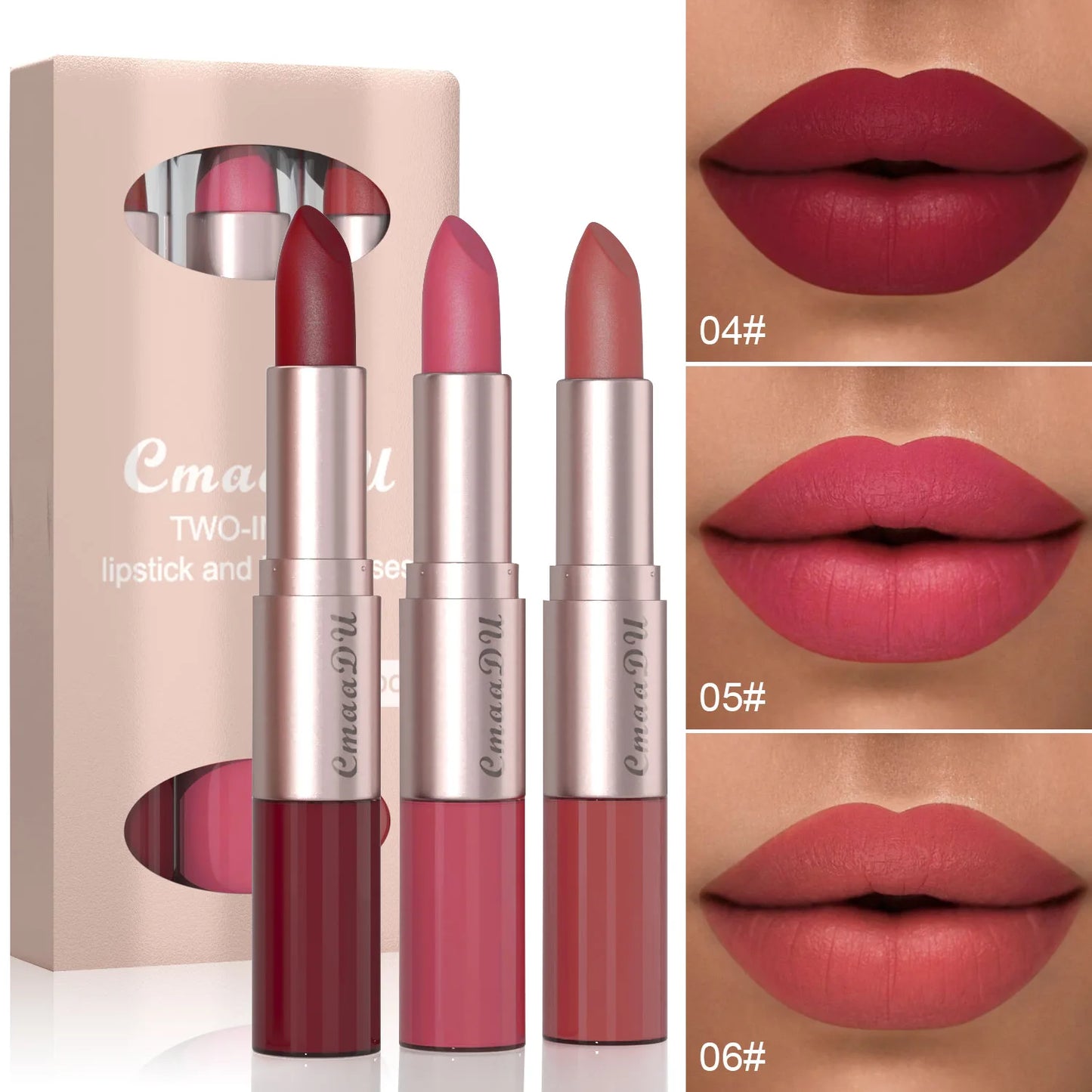 EJVS™ 3 Color Gloss Waterproof Lipstick