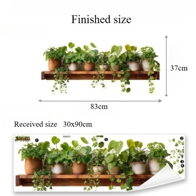 EJVS™ Green Vine Wall Stickers