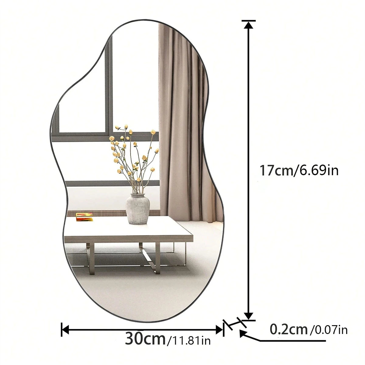 EJVS™ Irregular Cloud Acrylic Wall Mirror for Home Decor