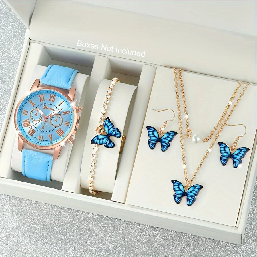 EJVS™ 5pcs Women's Quartz Watch Set
