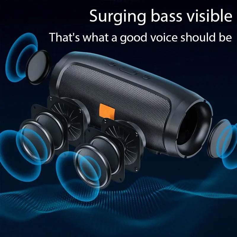 EJVS™ Portable Subwoofer Bluetooth Outdoor Waterproof - FM Radio Speakers