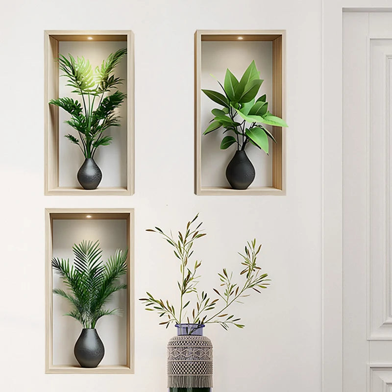 EJVS™ Green Plant Wall Stickers