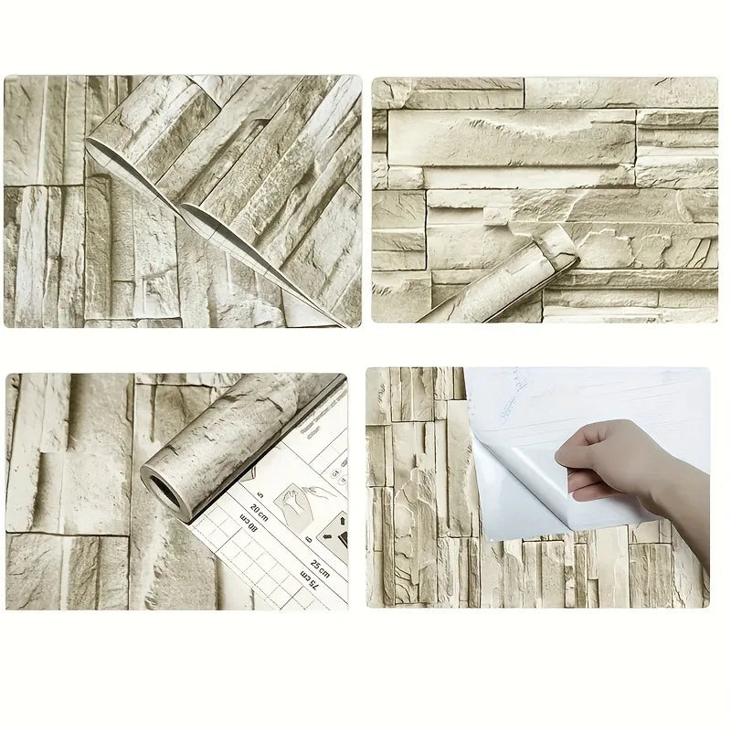 EJVS™ 3D Faux Brick Peel & Stick Wallpaper