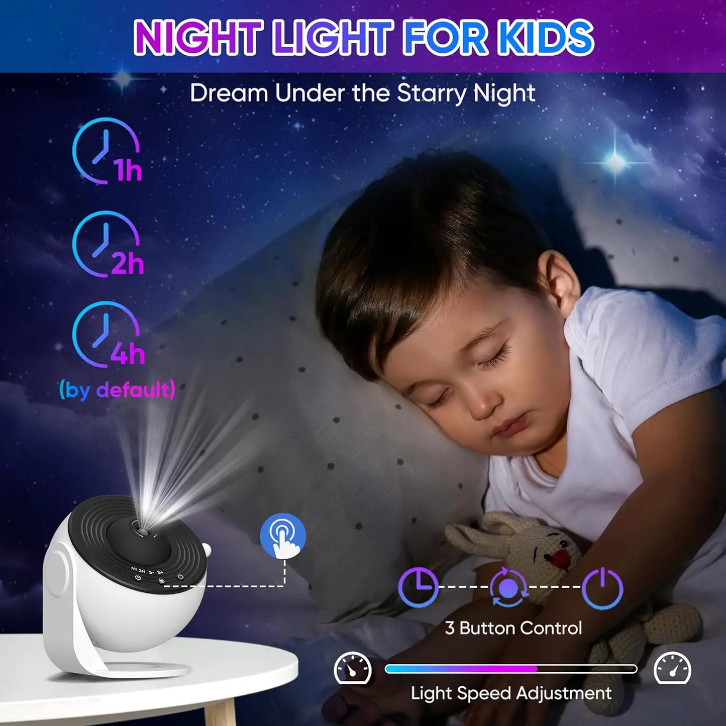 EJVS™ Galaxy Projector Night Light