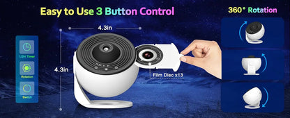 EJVS™ Galaxy Projector Night Light