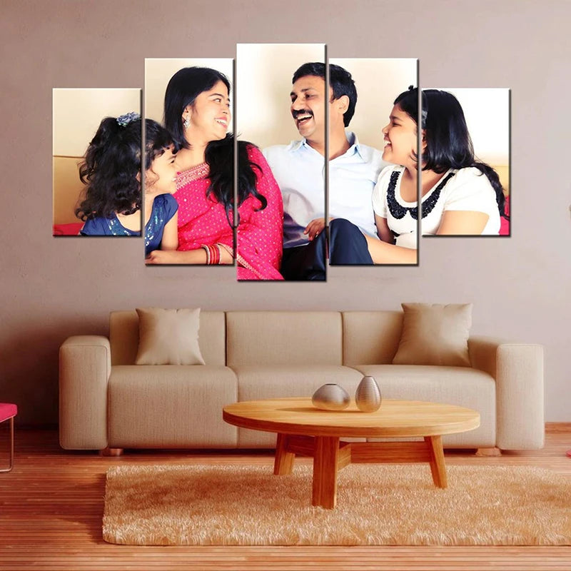 EJVS™  5 Piece Canvas Customized Posters Picture