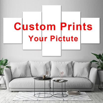 EJVS™  5 Piece Canvas Customized Posters Picture