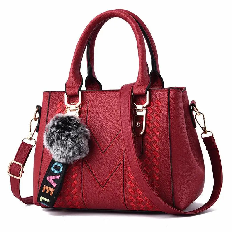 EJVS™  Embroidery Messenger Leather Handbags Bags