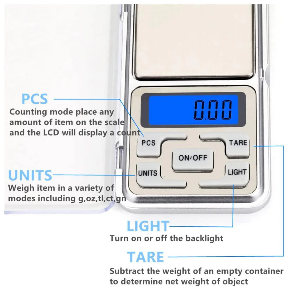 EJVS™  Stainless Steel Electronic Digital Pocket Scale