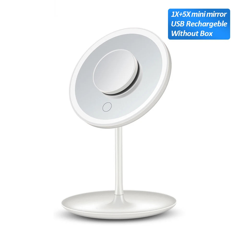 EJVS™  LED Makeup Rotating Mirror 1-5X Magnification