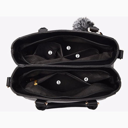 EJVS™  Embroidery Messenger Leather Handbags Bags