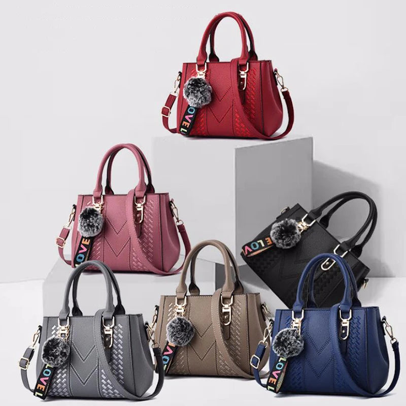 EJVS™  Embroidery Messenger Leather Handbags Bags