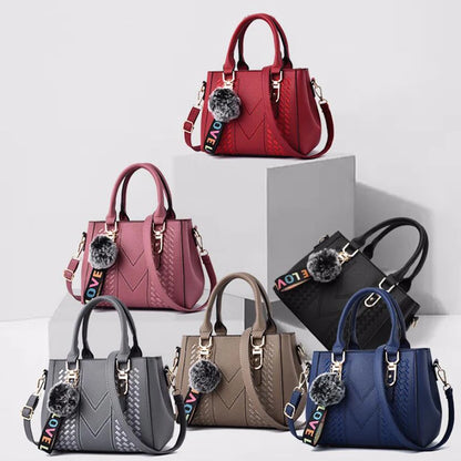 EJVS™  Embroidery Messenger Leather Handbags Bags