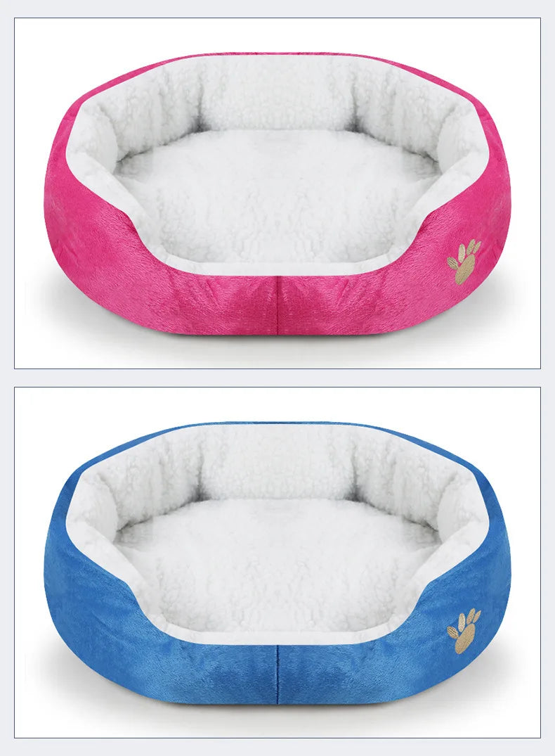 EJVS™  Dog Beds for Large Dogs Cashmere Warming Pet Dog Bed Sofa Lounger Cat Nest Baskets Plush Kennel Bed Comfortable Pet Supplies