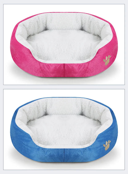EJVS™  Dog Beds for Large Dogs Cashmere Warming Pet Dog Bed Sofa Lounger Cat Nest Baskets Plush Kennel Bed Comfortable Pet Supplies