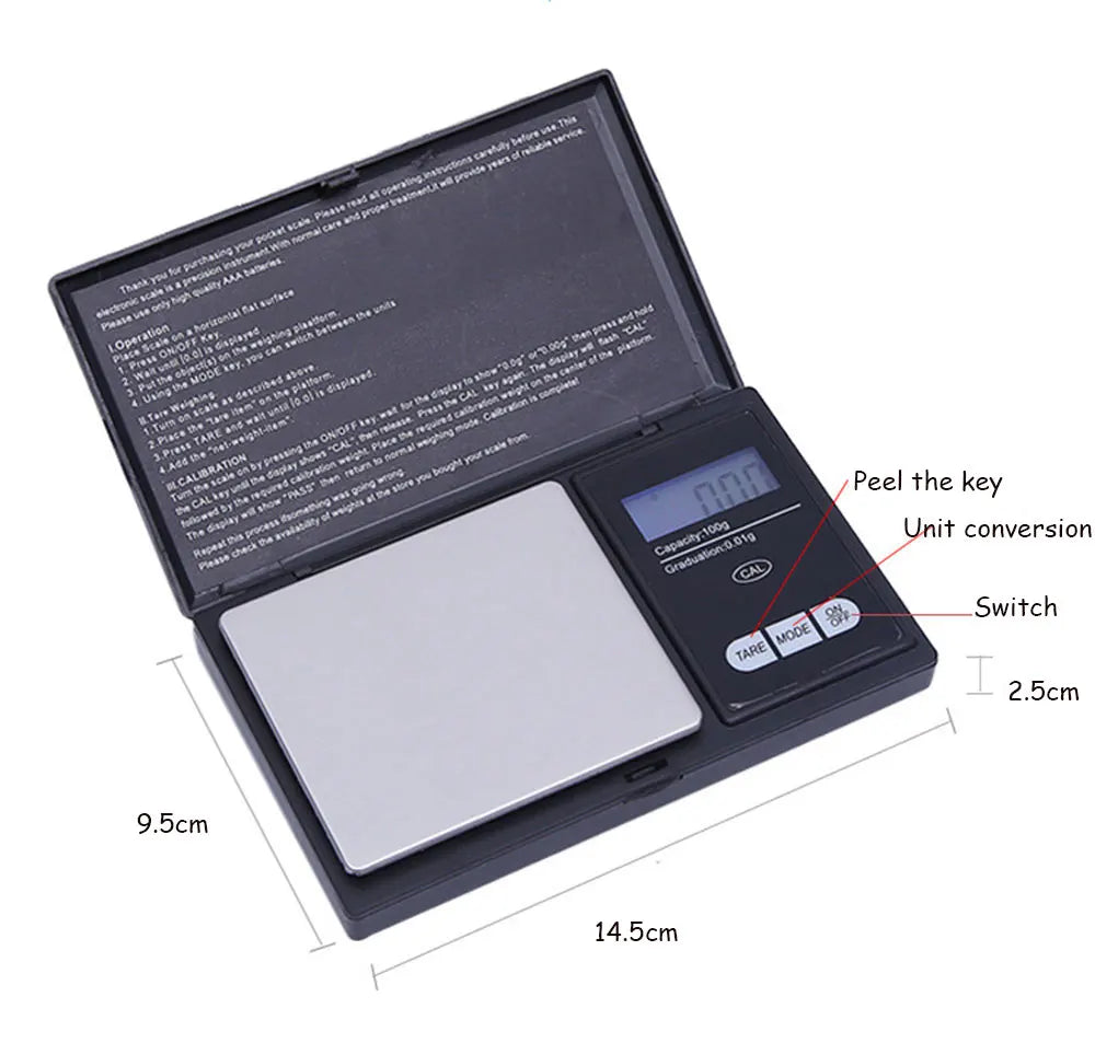 EJVS™  Stainless Steel Electronic Digital Pocket Scale