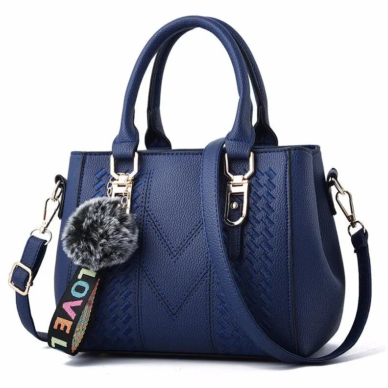 EJVS™  Embroidery Messenger Leather Handbags Bags