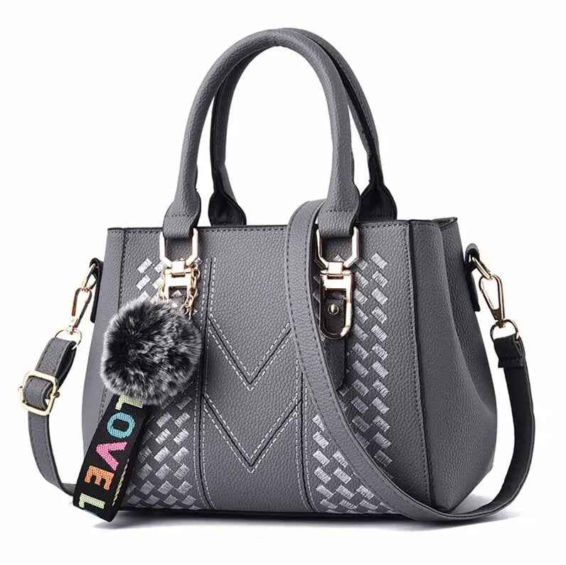 EJVS™  Embroidery Messenger Leather Handbags Bags