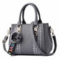 EJVS™  Embroidery Messenger Leather Handbags Bags
