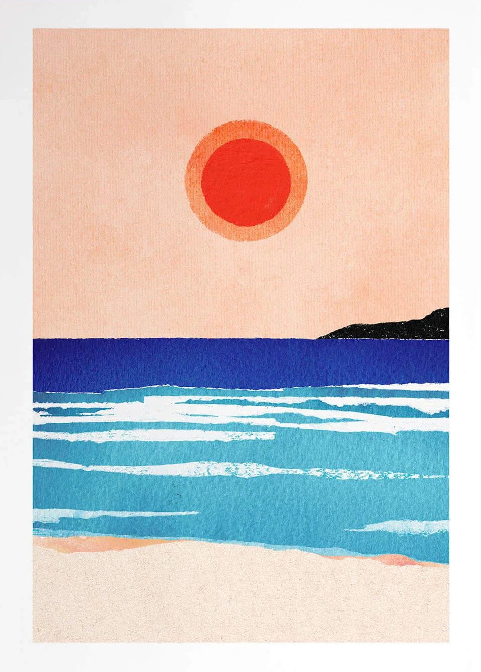 EJVS™ Summer Beach Canvas Wall Art