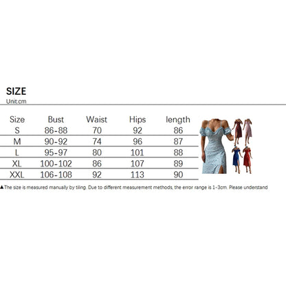 EJVS™ Elegant Floral Print Split Dress