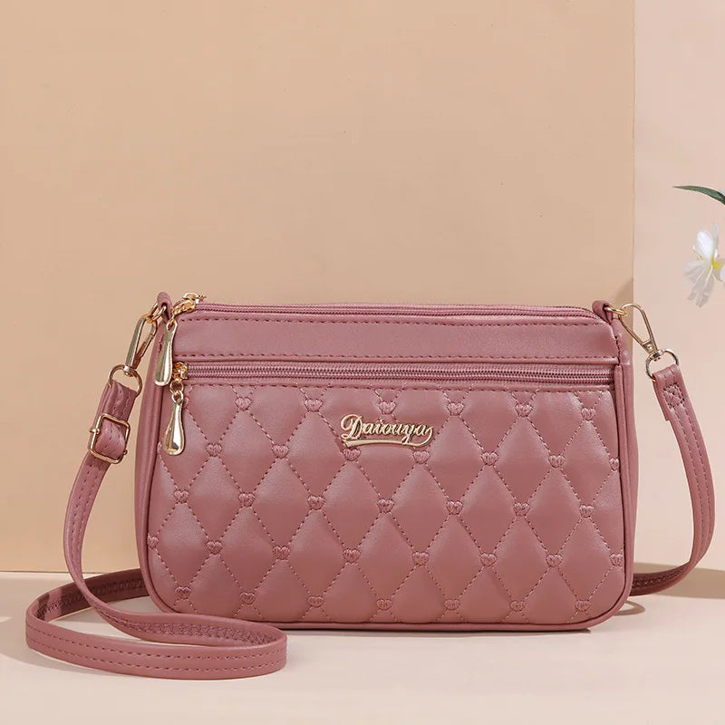 EJVS™  Embroidery Messenger Leather Handbags Bags