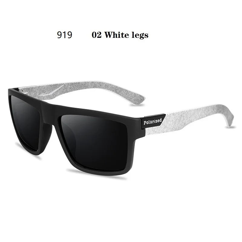EJVS™  Fashion Square Vintage Polarized Sunglasses Men Women Retro Driving Fishing Luxury Brand Designer Sun Glasses UV400 Eyewear