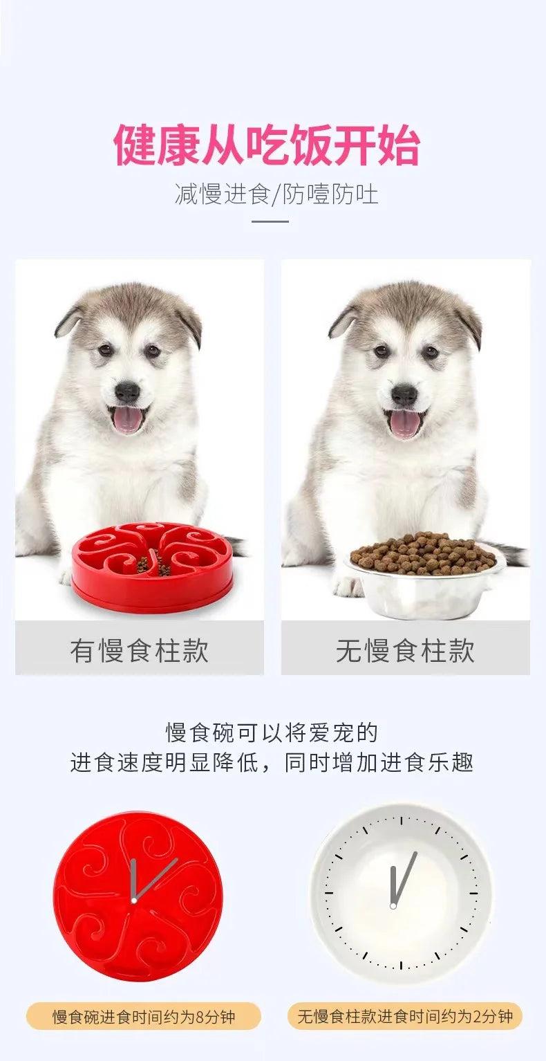 EJVS™  Pet Dog Slow Feeder Bowl - Anti-Gulping