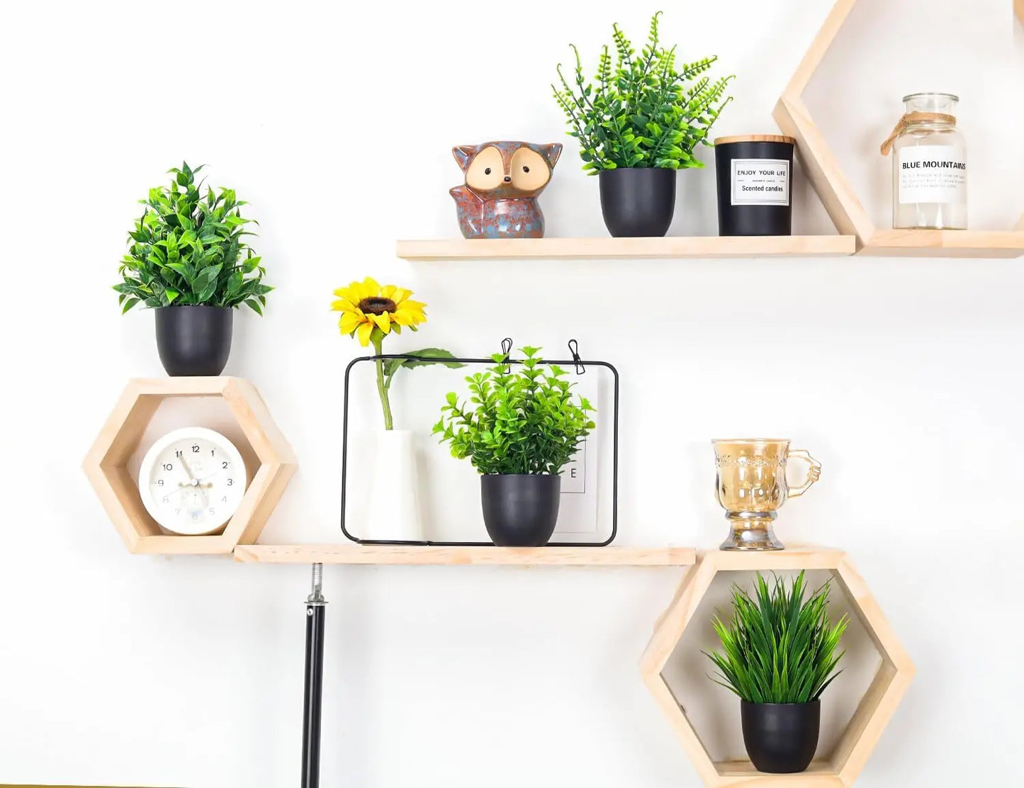 EJVS™ 4-Pack Artificial Faux Plants