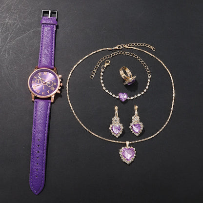 EJVS™  Women Quartz Watch + Bracelet Set for Birthdays & Mother's Day