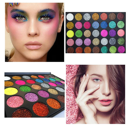 EJVS™ 35 Color Glitter Metallic Eyeshadow