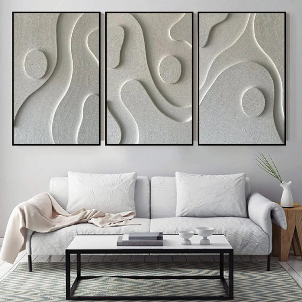 EJVS™ Abstract 3D Textured Wall Art