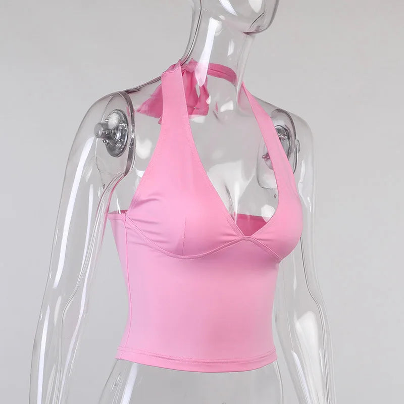 EJVS™  Sexy Off-Shoulder Sleeveless Crop Top