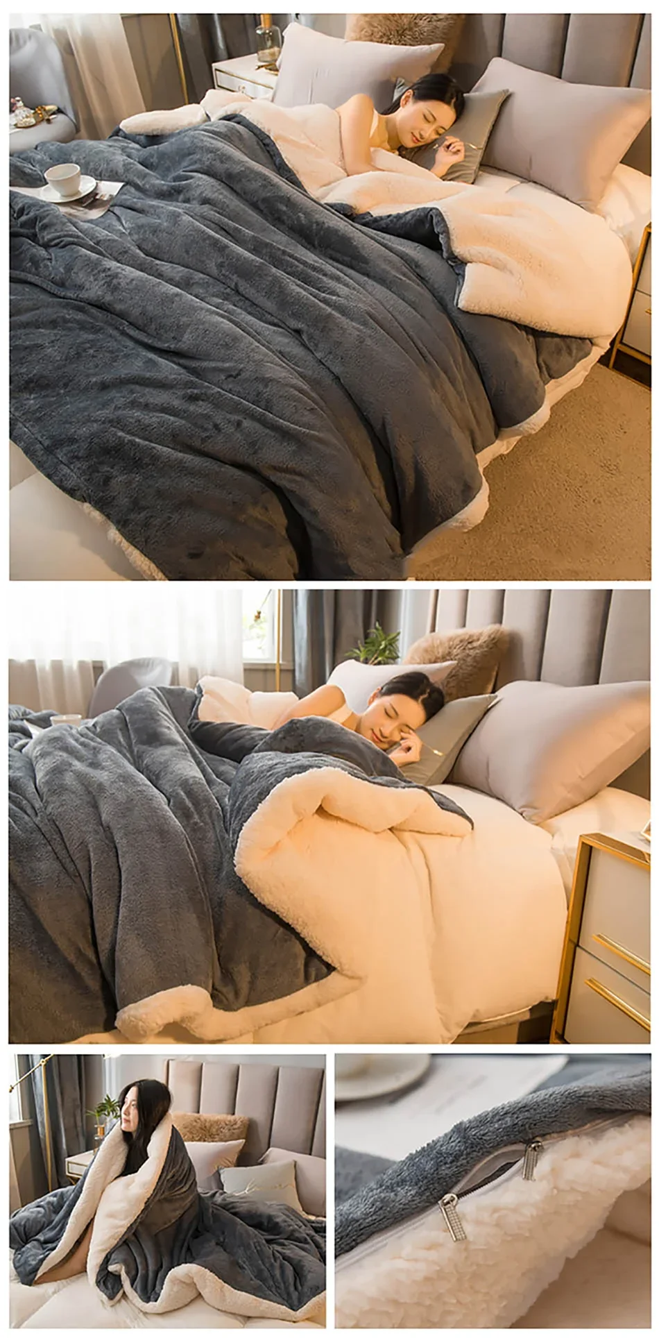 EJVS™ Warm Wool Bed Blanket
