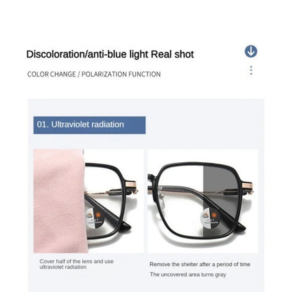 EJVS™  Photochromic Anti Radiation Glasses Metal Eyeglass For Women & Men