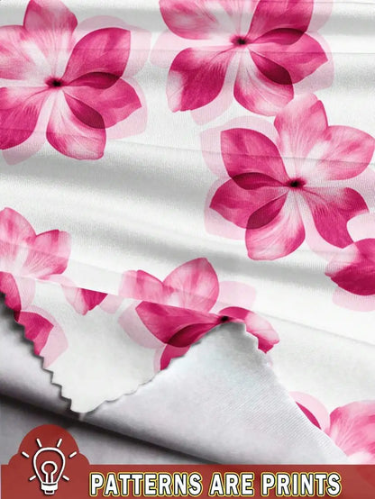 EJVS™  Floral Print Knit Mini Dress