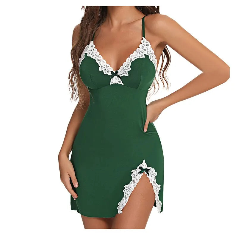 EJVS™ Sexy Silk Satin Nightgown