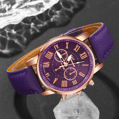 EJVS™  Women Quartz Watch + Bracelet Set for Birthdays & Mother's Day