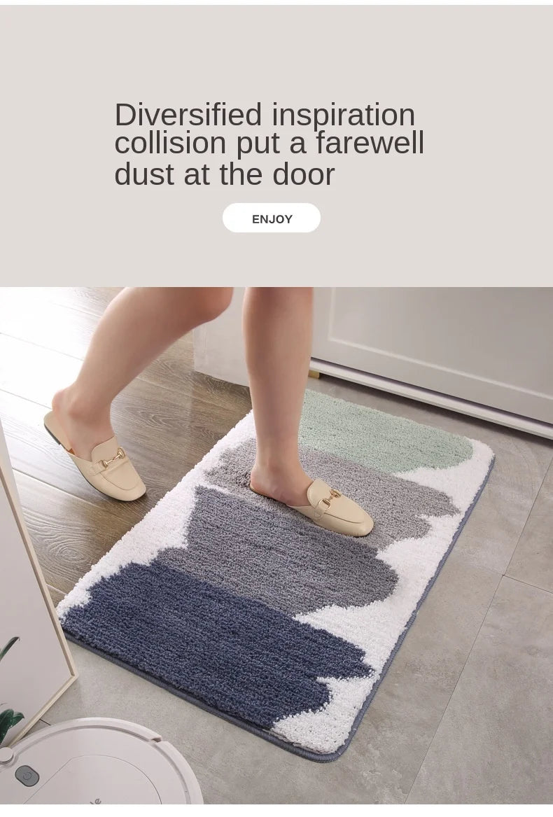 EJVS™ Bath Mat Anti Slip Absorbent Bathroom Carpet Strong Water Absorptionion