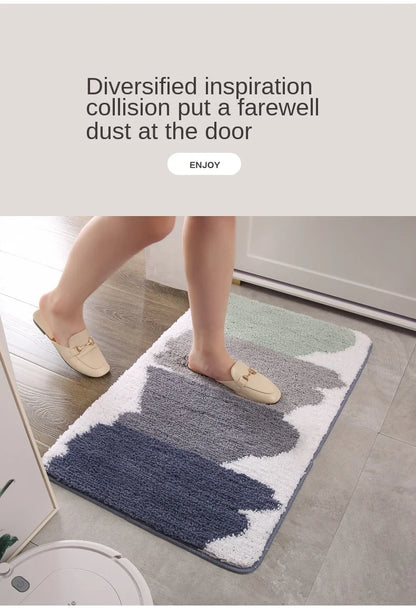 EJVS™ Bath Mat Anti Slip Absorbent Bathroom Carpet Strong Water Absorptionion