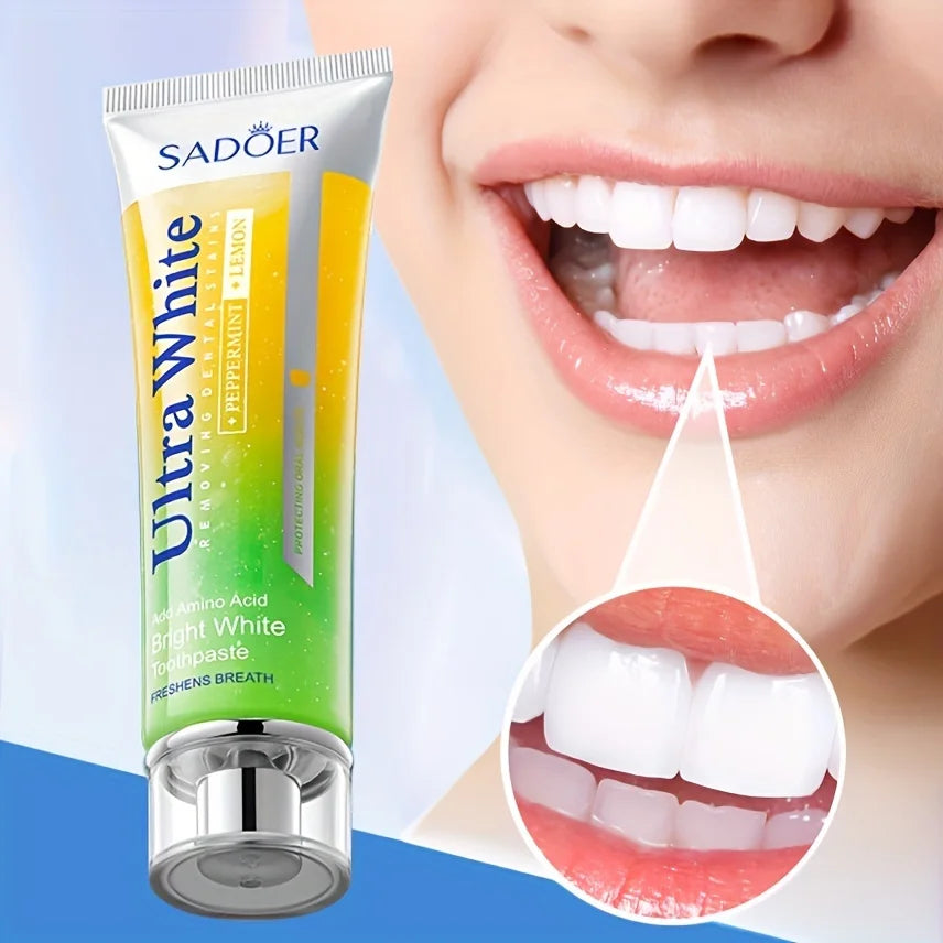 EJVS™  Lemon Mint Teeth Whitening Toothpaste - Fresh Breath 100g