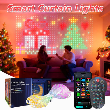 EJVS™  Dynamic DIY Bedroom Window Lights Decor APP Remote Control Music Sync