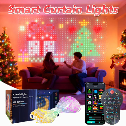 EJVS™  Dynamic DIY Bedroom Window Lights Decor APP Remote Control Music Sync