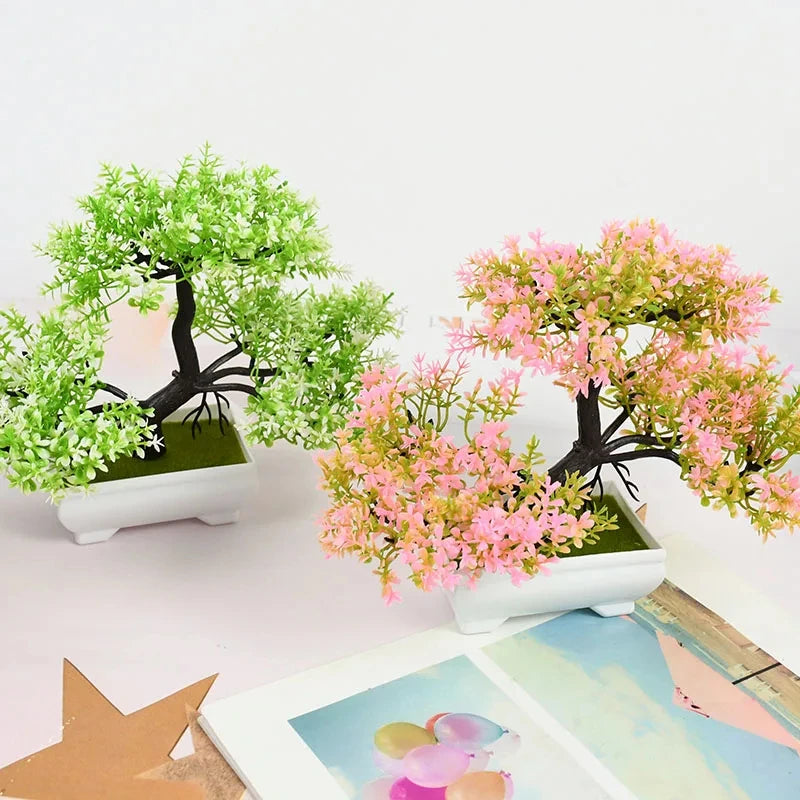 EJVS™ Artificial Bonsai Plant – Small Potted Tree