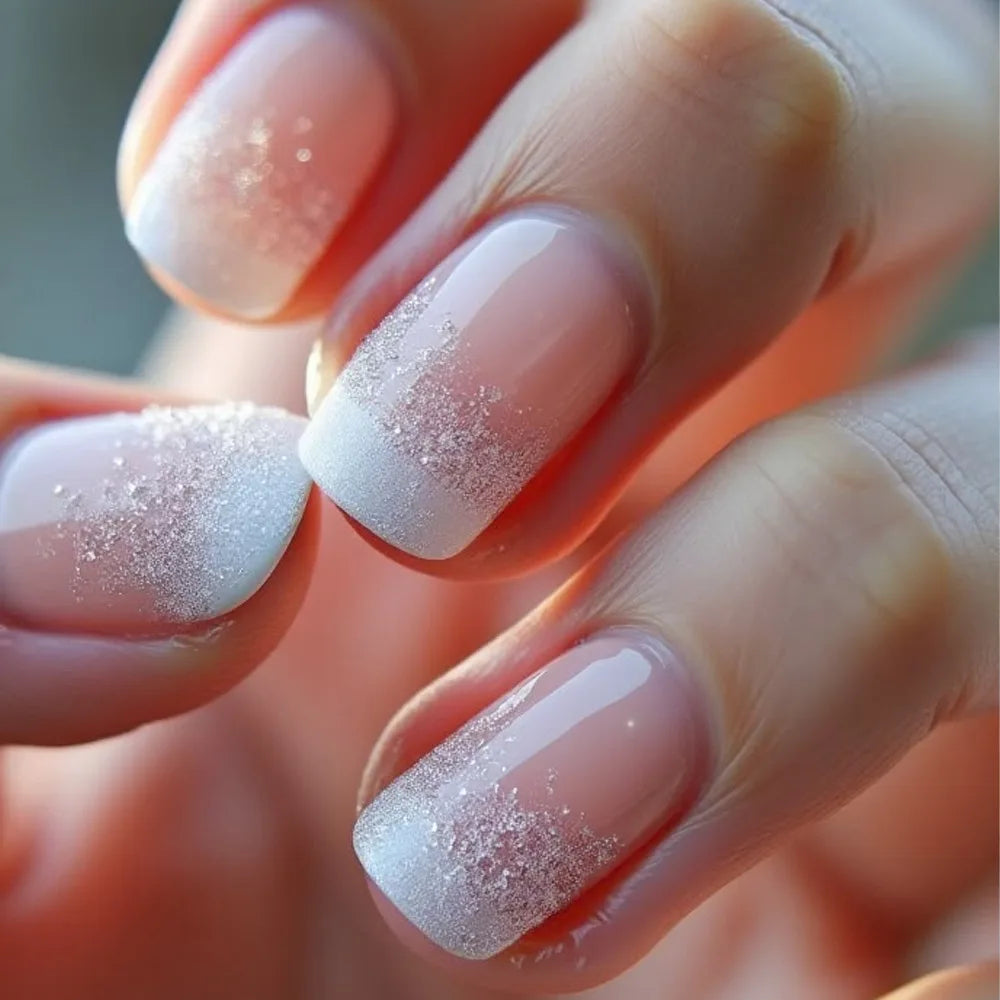 EJVS™  24Pcs Shimmery Manicure Tips