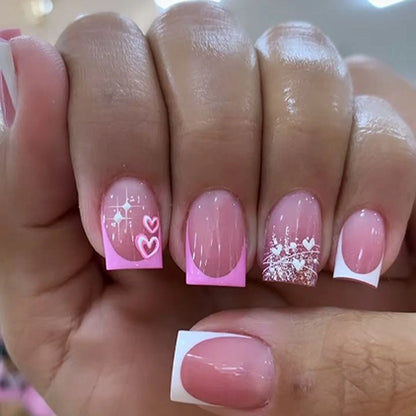 EJVS™  24Pcs Shimmery Manicure Tips