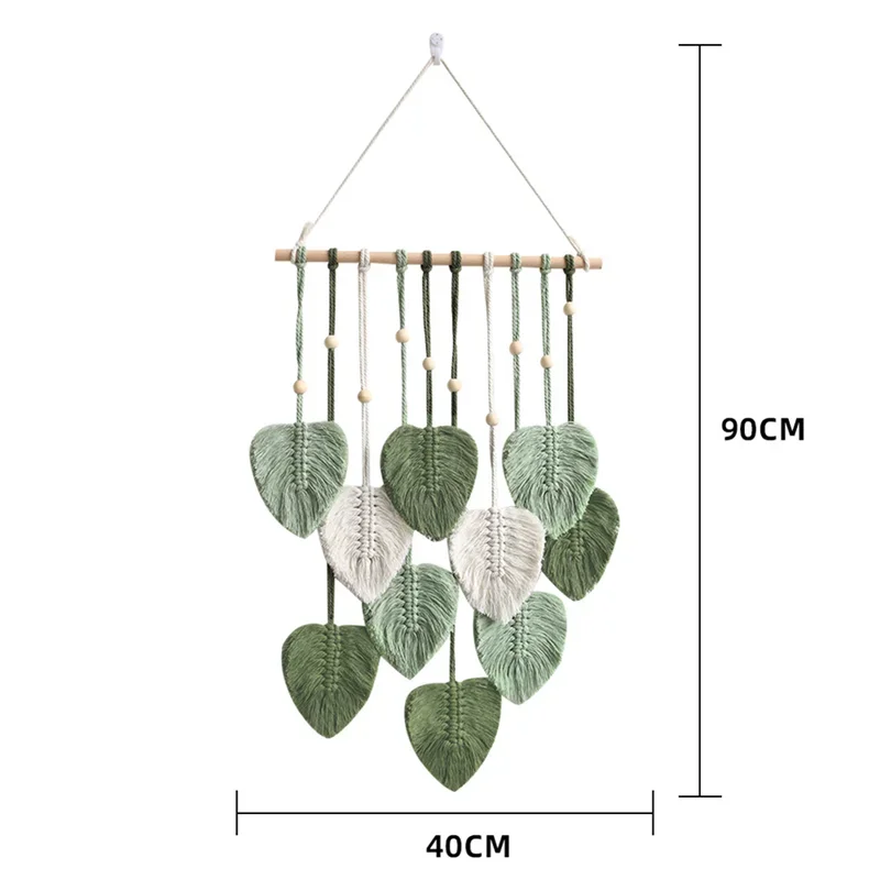 EJVS™ Leaf Macrame Wall Hanging Boho Woven