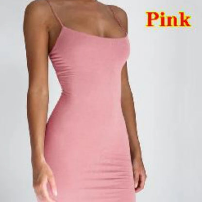EJVS™ Spaghetti Sexy Strap Mini Dress