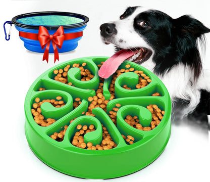 EJVS™  Pet Non Slip Anti-Gulping Slower Food Feeding Dishes