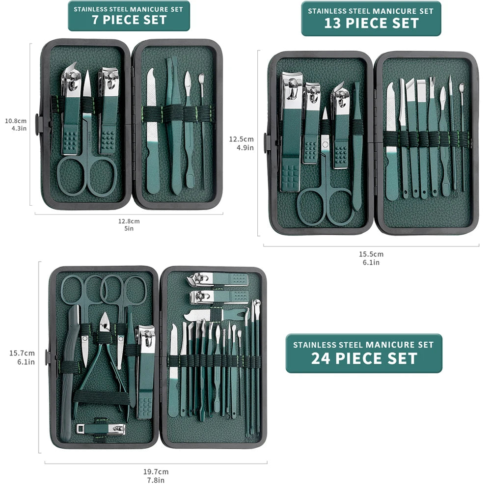 EJVS™ Green Pedicure Clipper Set
